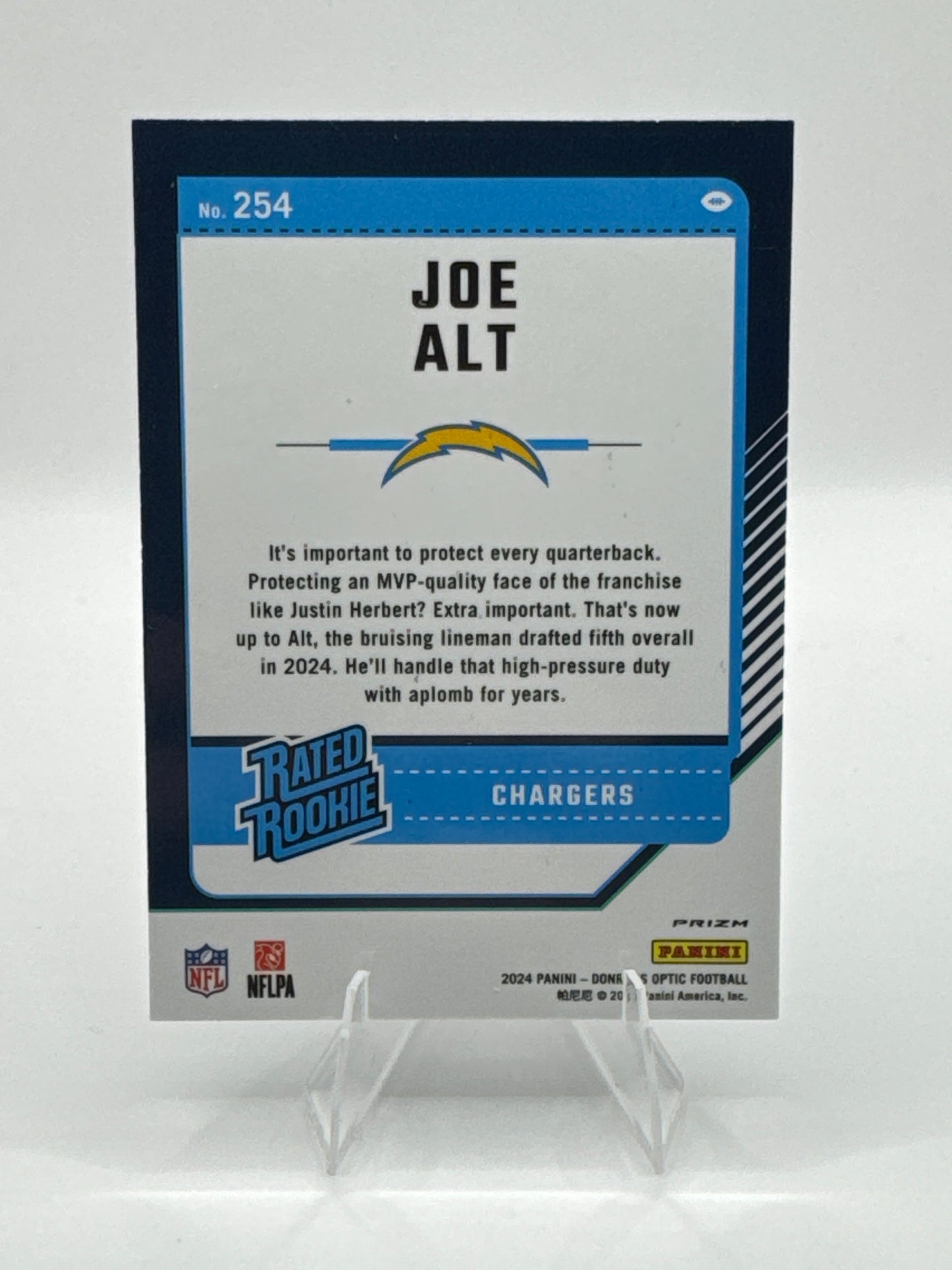 Joe Alt Rated Rookie #254 Rocket Holo (Marks on back of card)