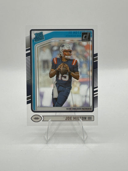 Joe Milton III Rated Rookie #97 2024 Panini - Clearly Donruss Football