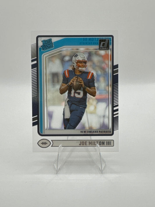 Joe Milton III Rated Rookie #97 2024 Panini - Clearly Donruss Football