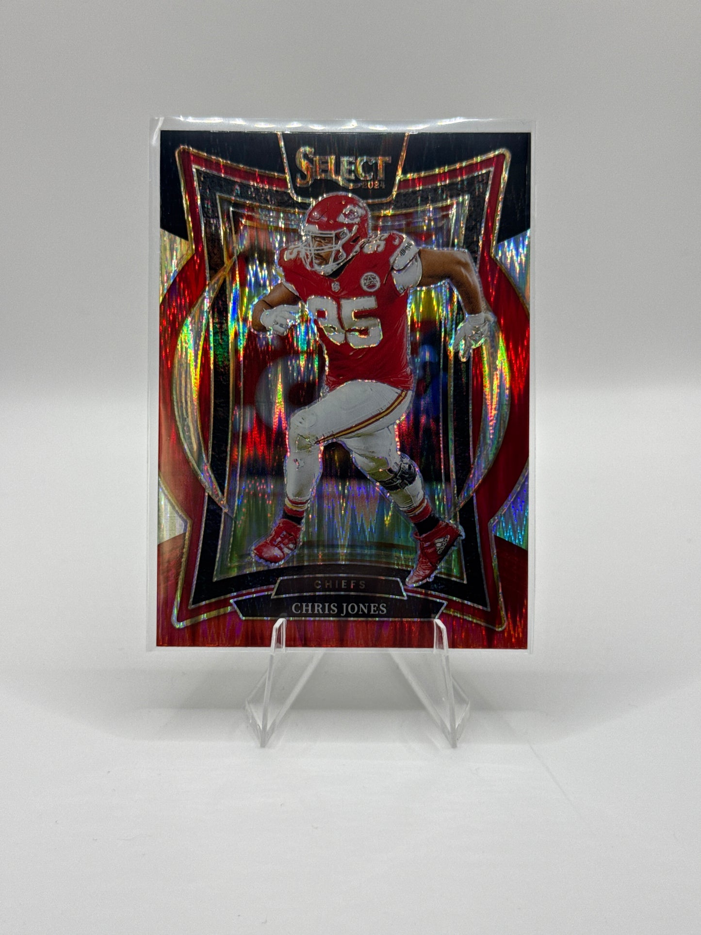 Chris Jones #19 Red Black Prizm Shock Concourse Level