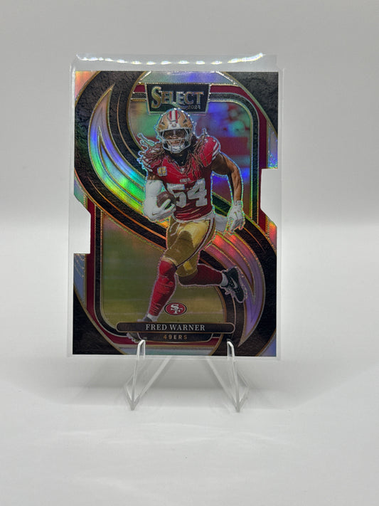 Fred Warner #157 Silver Prizm Die-Cut Premier Level 2024 Panini - Select Football