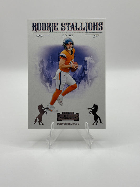 Bo Nix (Rookie) #2 Rookie Stallions 2024 Panini - Contenders Football