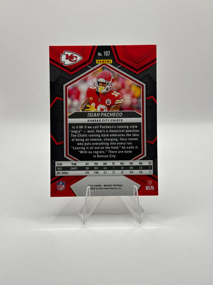 Isaiah Pacheco #107 2024 Panini - Mosaic Football