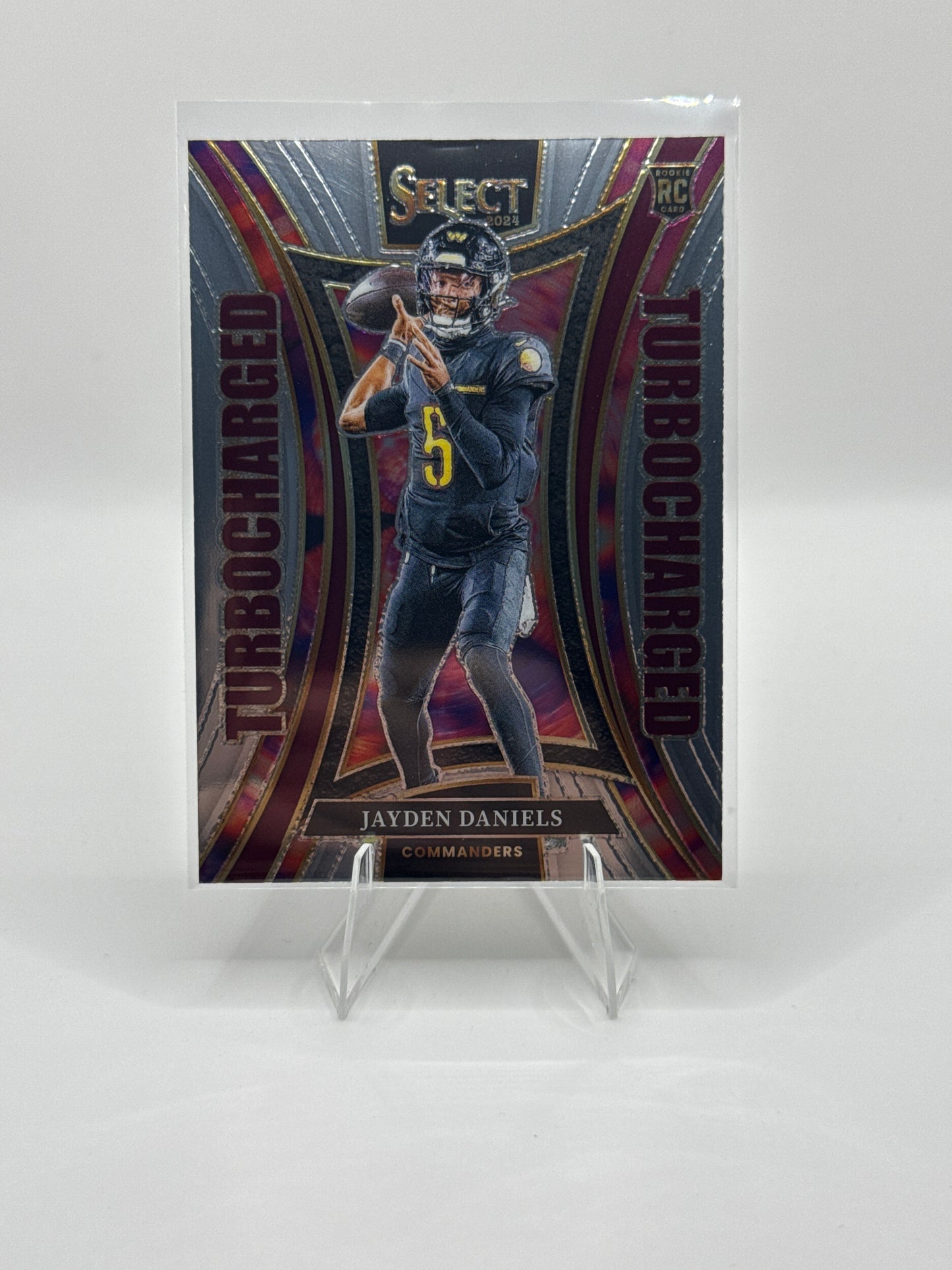 Jayden Daniels (Rookie) #12 Turbocharged 2024 Panini - Select Football