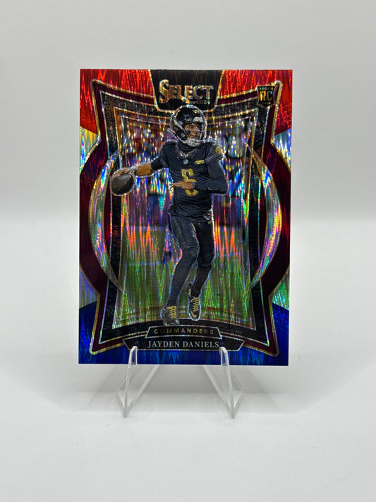 Jayden Daniels #26 Red Blue Prizm Concourse Level