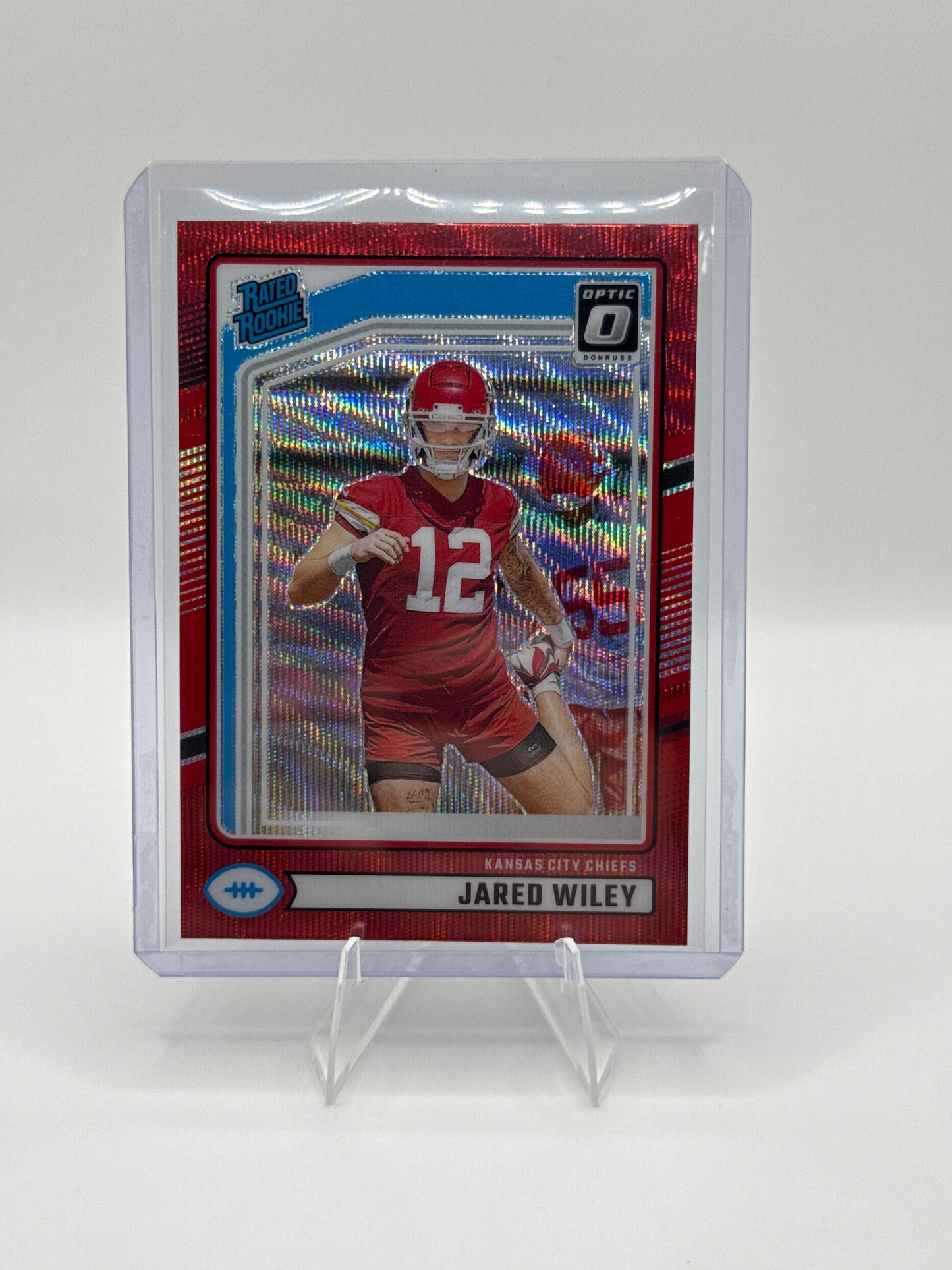 Jared Wiley Rated Rookie #387 Red Wave