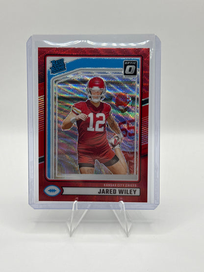 Jared Wiley Rated Rookie #387 Red Wave