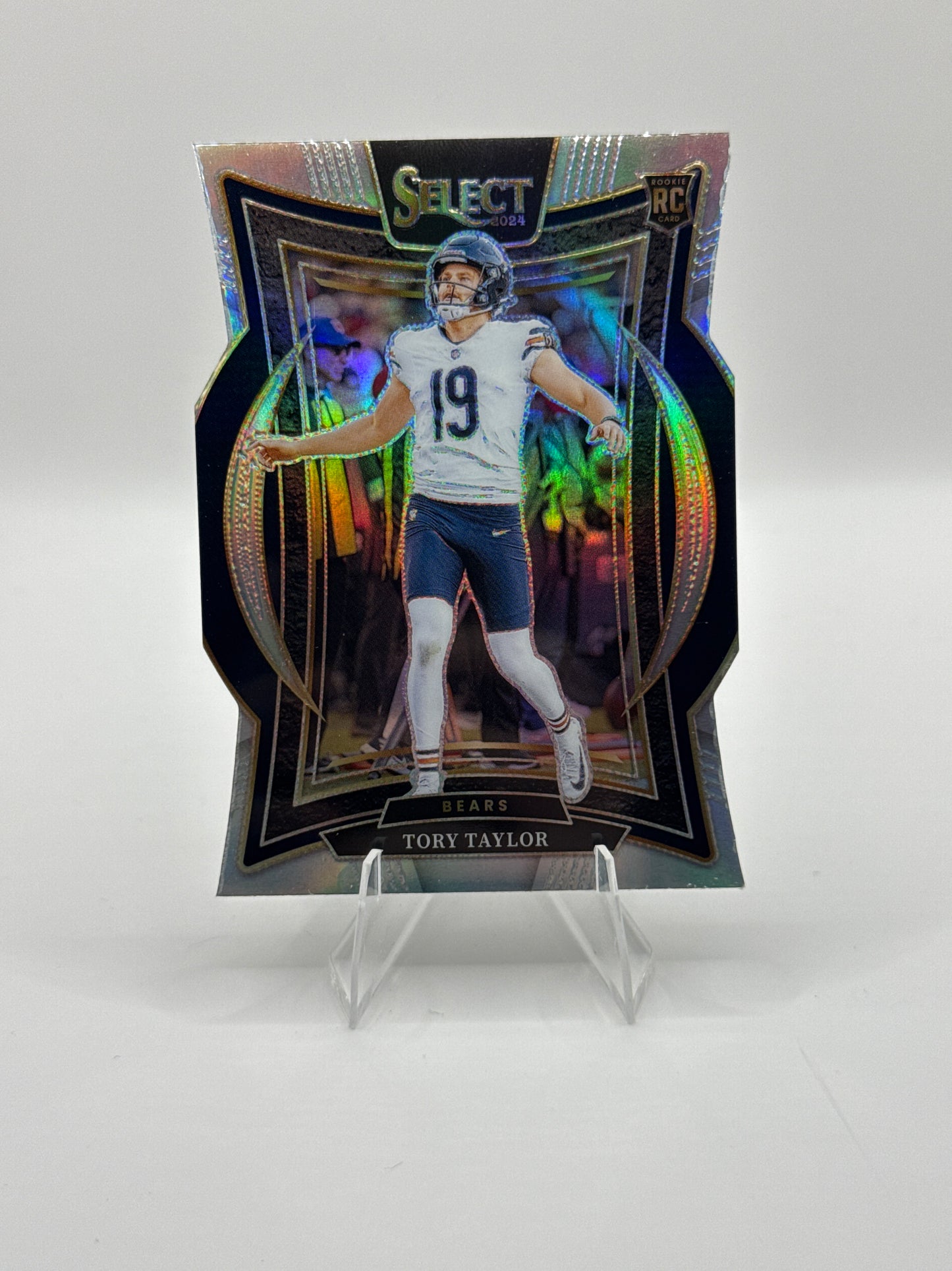 Tory Taylor (Rookie) #1 Silver Prizm Die-Cut Concourse Level 2024 Panini - Select Football