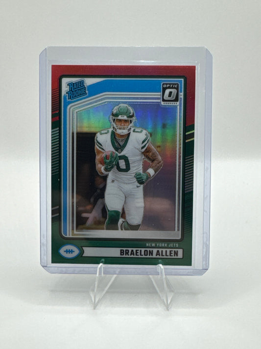 Braelon Allen Rated Rookie #306 Red/Green Holo