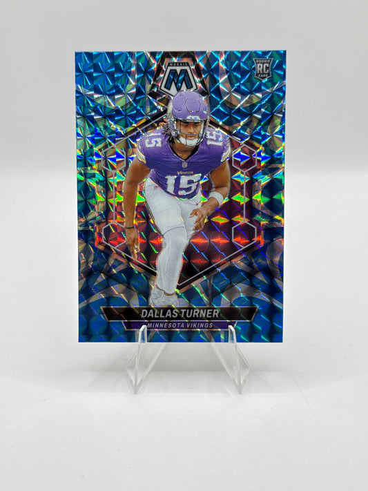 Dallas Turner (Rookie) #317 Blue Reactive 2024 Panini - Mosaic Football