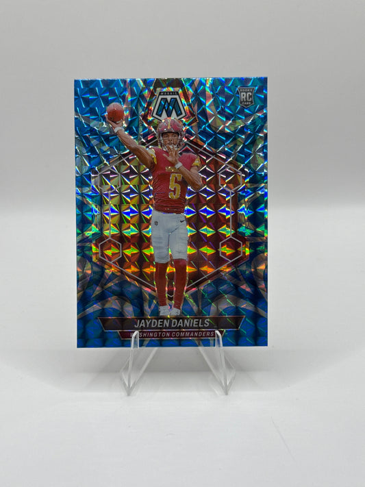 Jayden Daniels (Rookie) #302 Reactive Blue Mosaic 2024 Panini - Mosaic Football