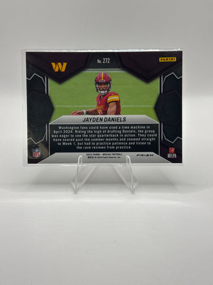 Jayden Daniels (Rookie) #272 NFL Debut Green Mosaic Prizm