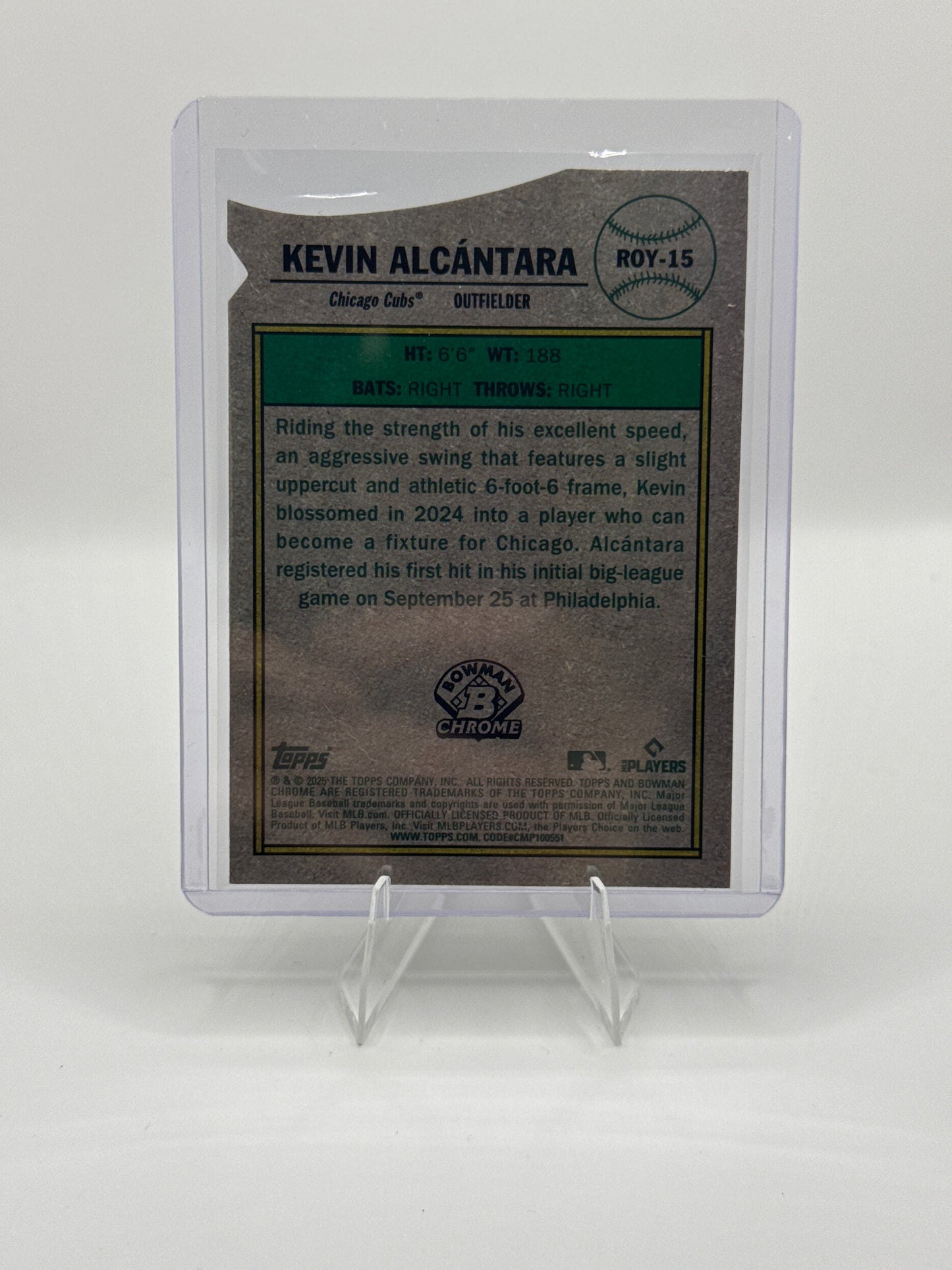 Kevin Alcantara #ROY-15 Rookie of the Year Favorites