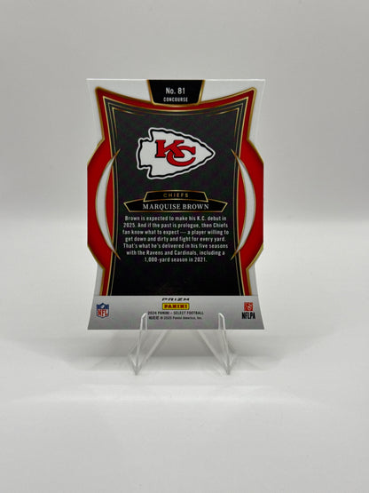 Marquise “Hollywood” Brown #81 Silver Die-Cut 2024 Panini - Select Football