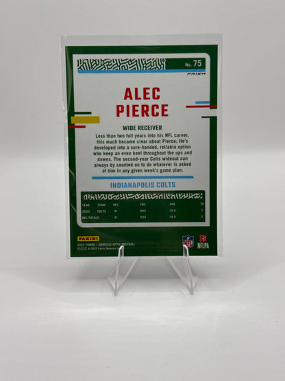 Alec Pierce #75 Holo 2023 Panini - Donruss Optic Football