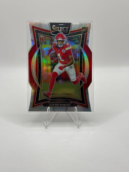 Xavier Worthy (Rookie) #32 Silver Prizm Die-Cut Concourse Level