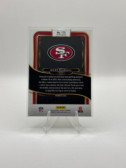 Ricky Pearsall (Rookie) #173 Green Yellow Prizm Shock Premier Level 2024 Panini - Select Football