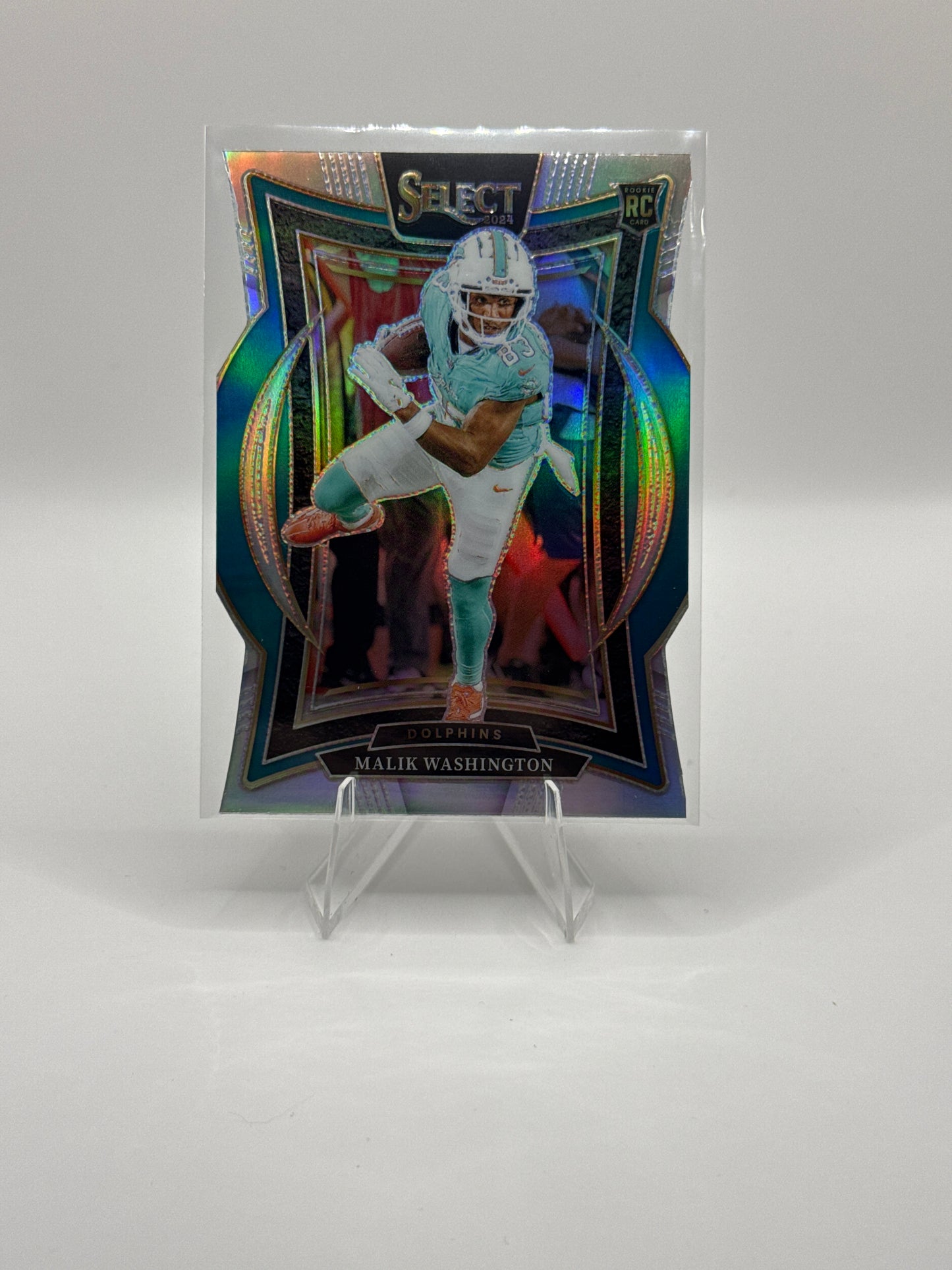 Malik Washington (Rookie) #71 Silver Prizm Die-Cut Concourse Level 2024 Panini - Select Football