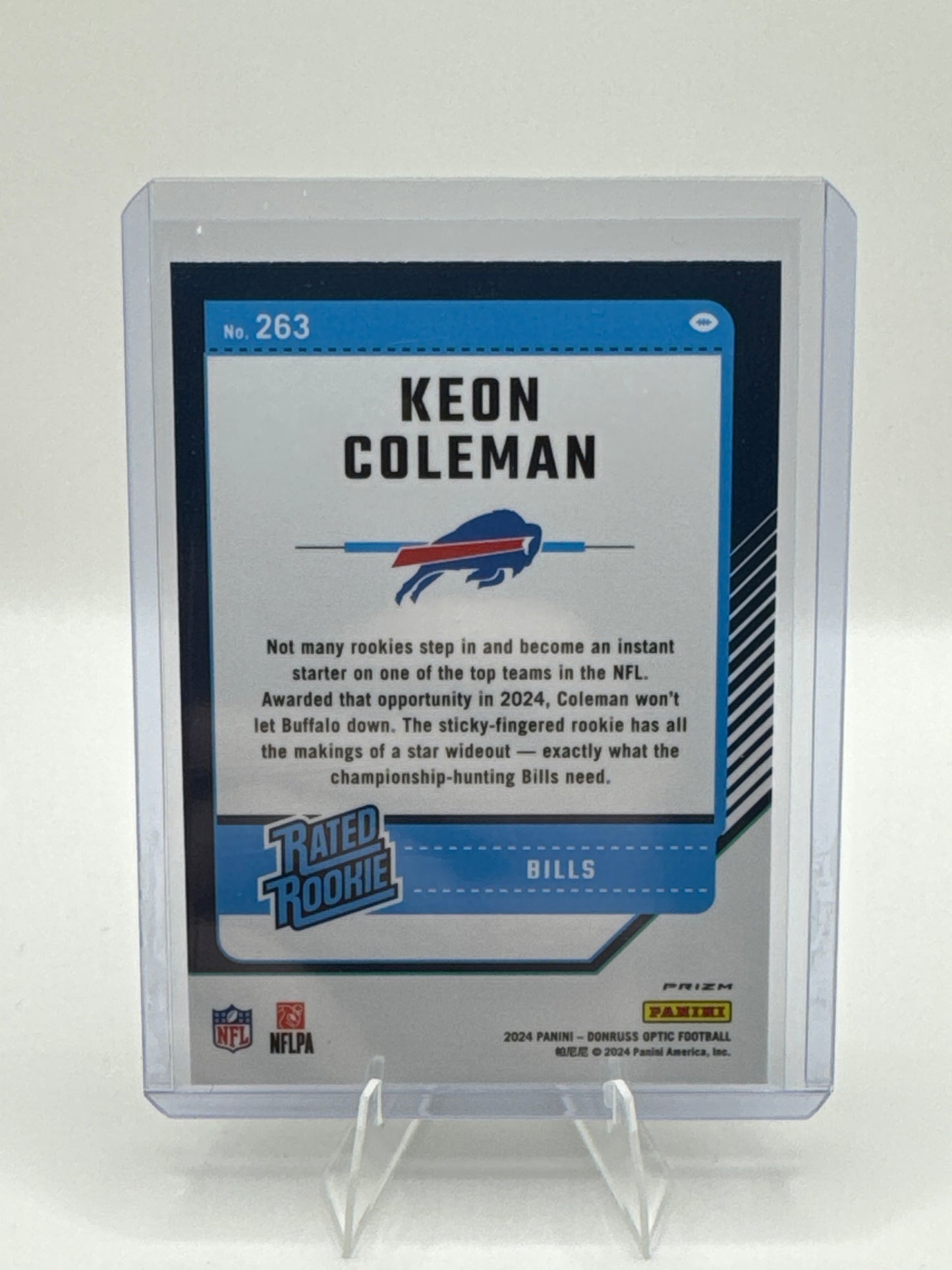 Keon Coleman (Rookie) #263 Purple Shock