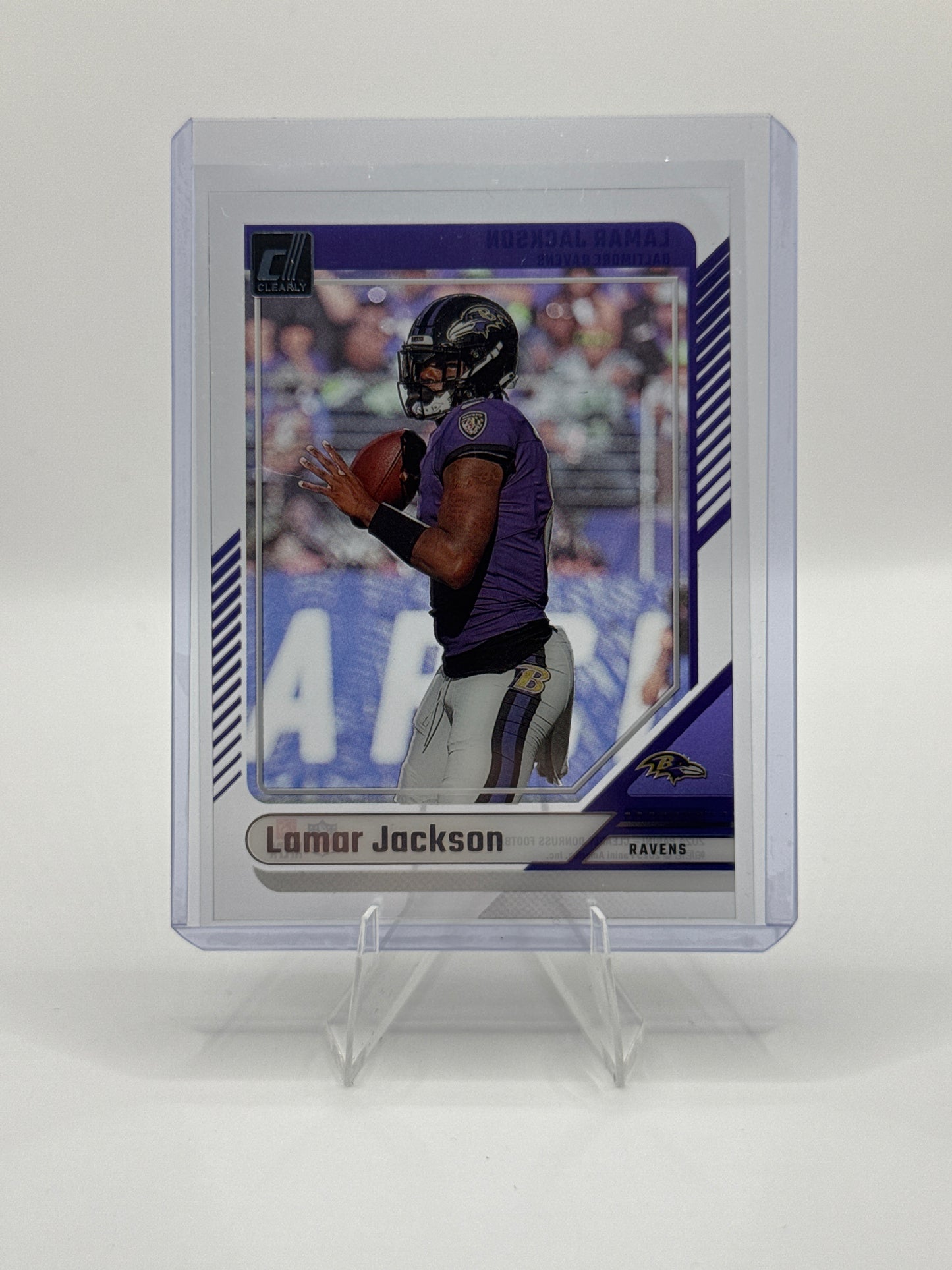 Lamar Jackson #5 2024 Panini - Clearly Donruss Football