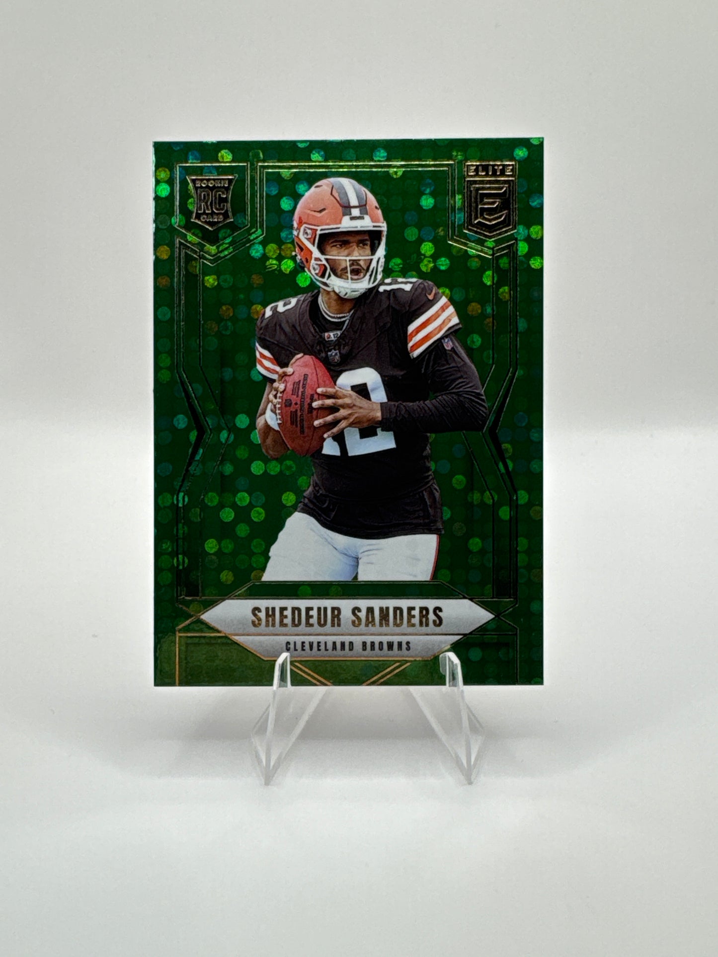 Shedeur Sanders (Rookie) #112 Green Disco 2025 Panini - Donruss Elite Football