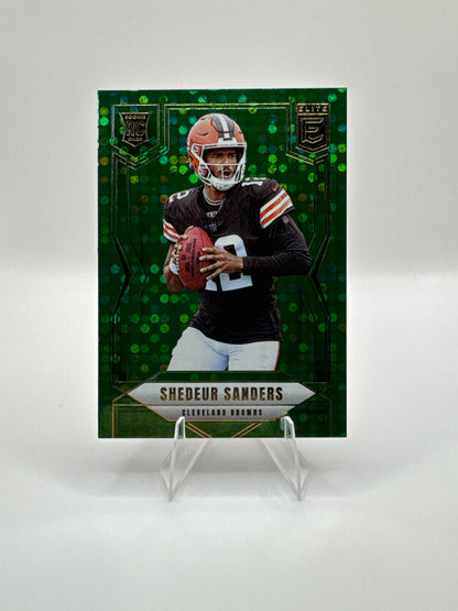 Shedeur Sanders (Rookie) #112 Green Disco 2025 Panini - Donruss Elite Football
