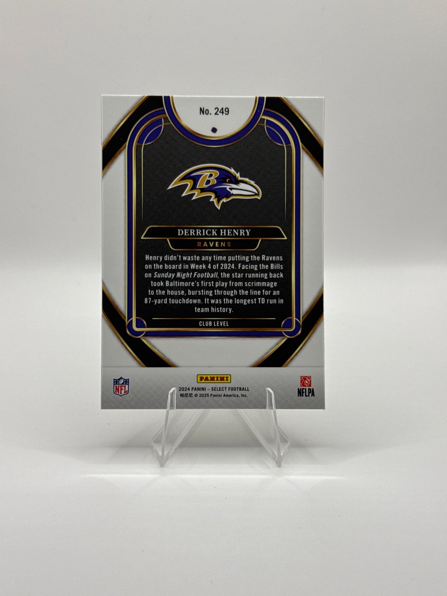 Derrick Henry #249 Club Level 2024 Panini - Select Football