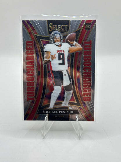 Michael Penix Jr. (Rookie) #21 Turbocharged 2024 Panini - Select Football