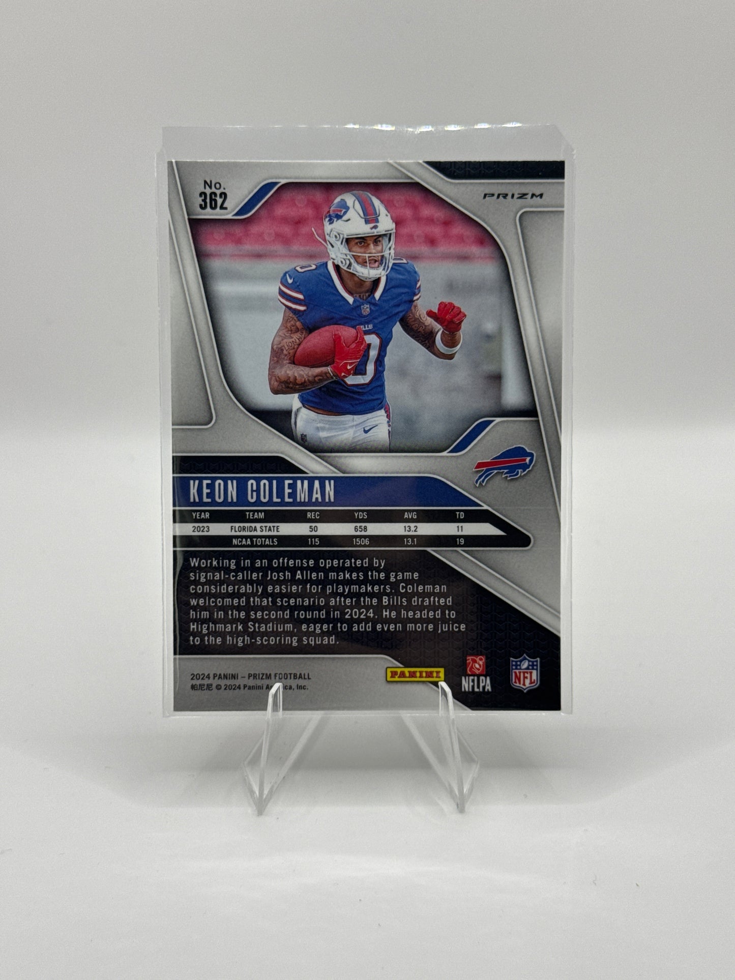 Keon Coleman (Rookie) #362 Red White and Blue - Color Match