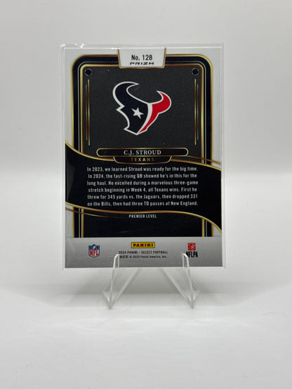 C.J. Stroud #128 Green Yellow Prizm Shock Premier Level