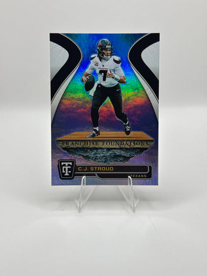 CJ Stroud #3 Franchise Foundations White 09/25 2024 Panini - Totally Certified Football