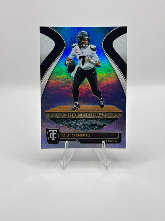 CJ Stroud #3 Franchise Foundations White 09/25 2024 Panini - Totally Certified Football