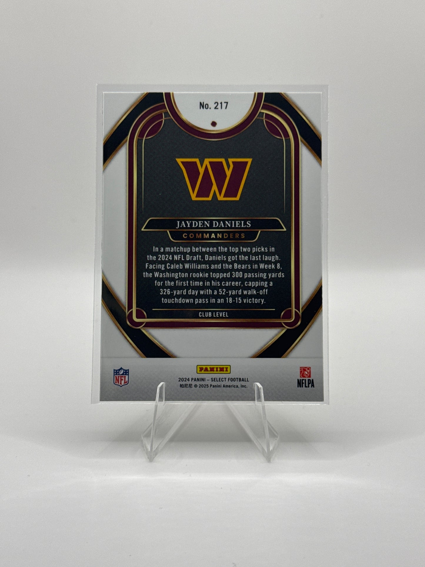 Jayden Daniels (Rookie) #217 Club Level