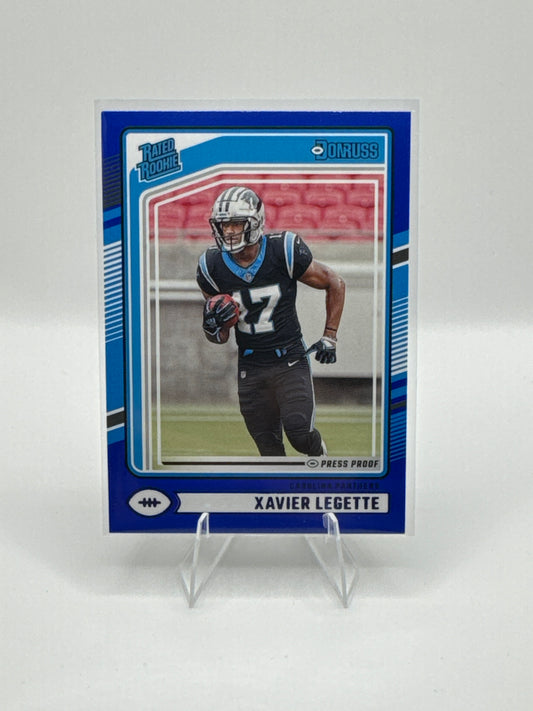 Xavier Legette #323 Blue Press Proof