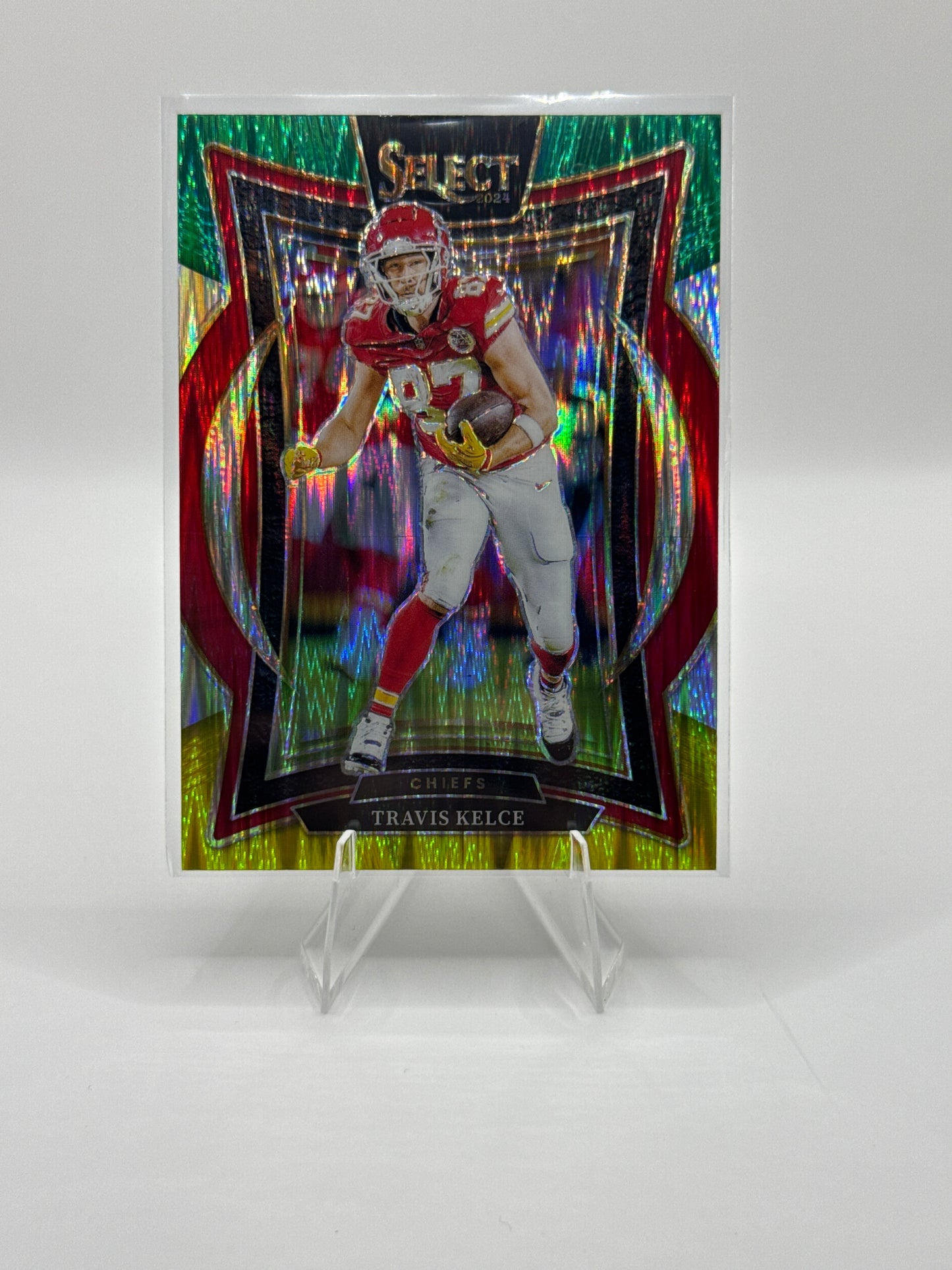 Travis Kelce #97 Green Yellow Prizm Shock Concourse Level