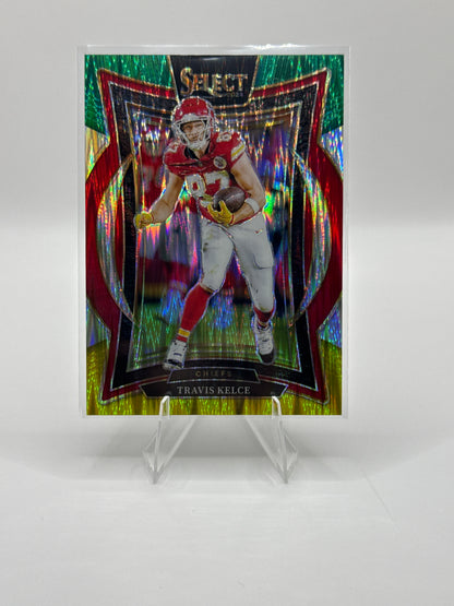 Travis Kelce #97 Green Yellow Prizm Shock Concourse Level