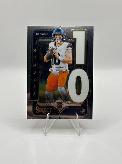 Bo Nix (Rookie) #6 Numbers 2024 Panini - Select Football