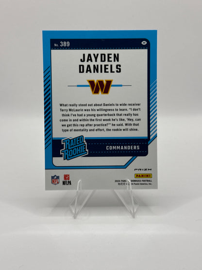 Jayden Daniels Rated Rookie #389 Optic Preview Holo