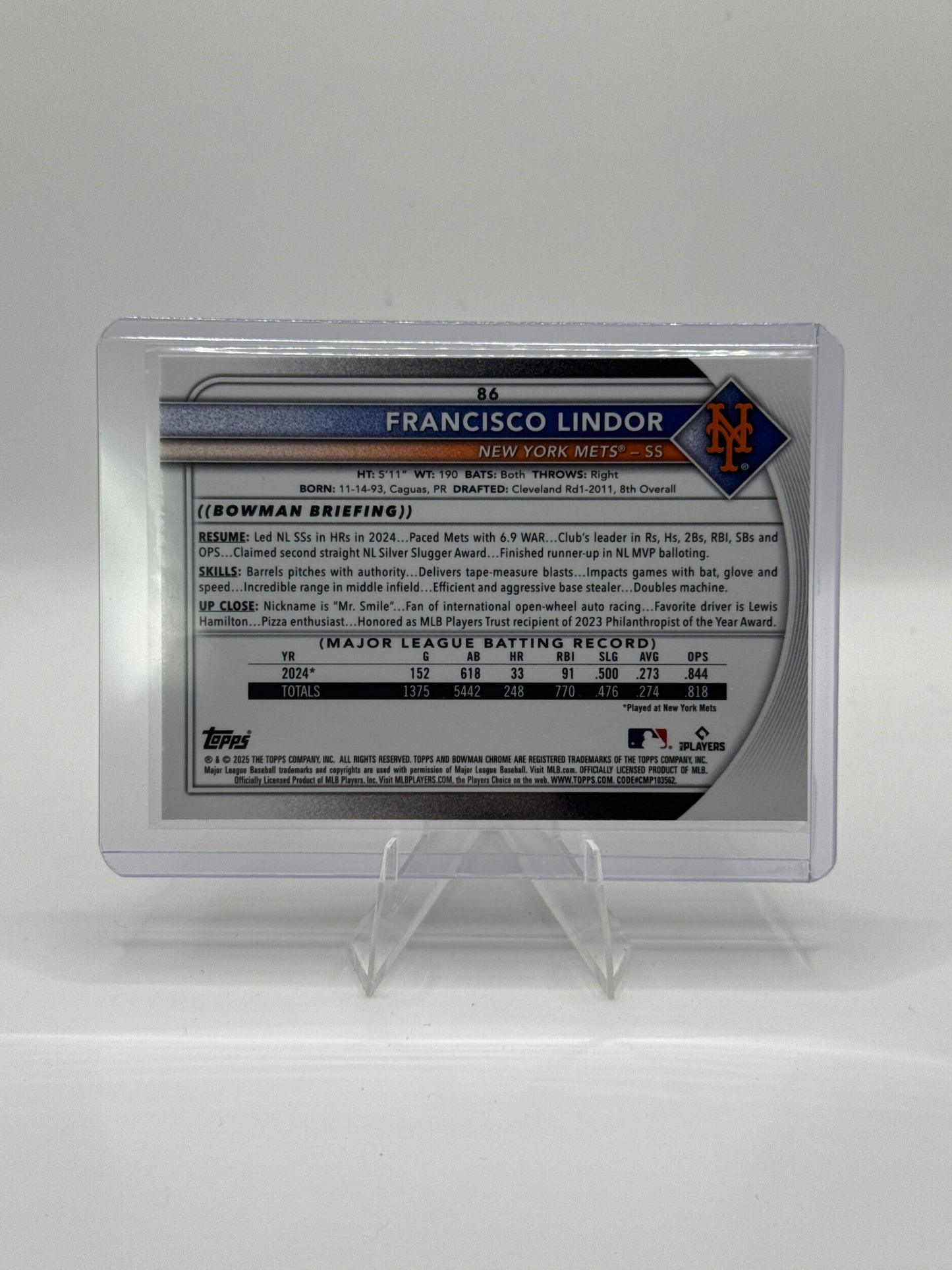 Francisco Lindor #93 Mojo