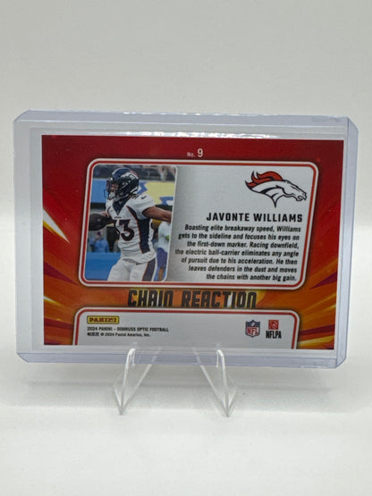 Javonte Williams #9 Chain Reaction