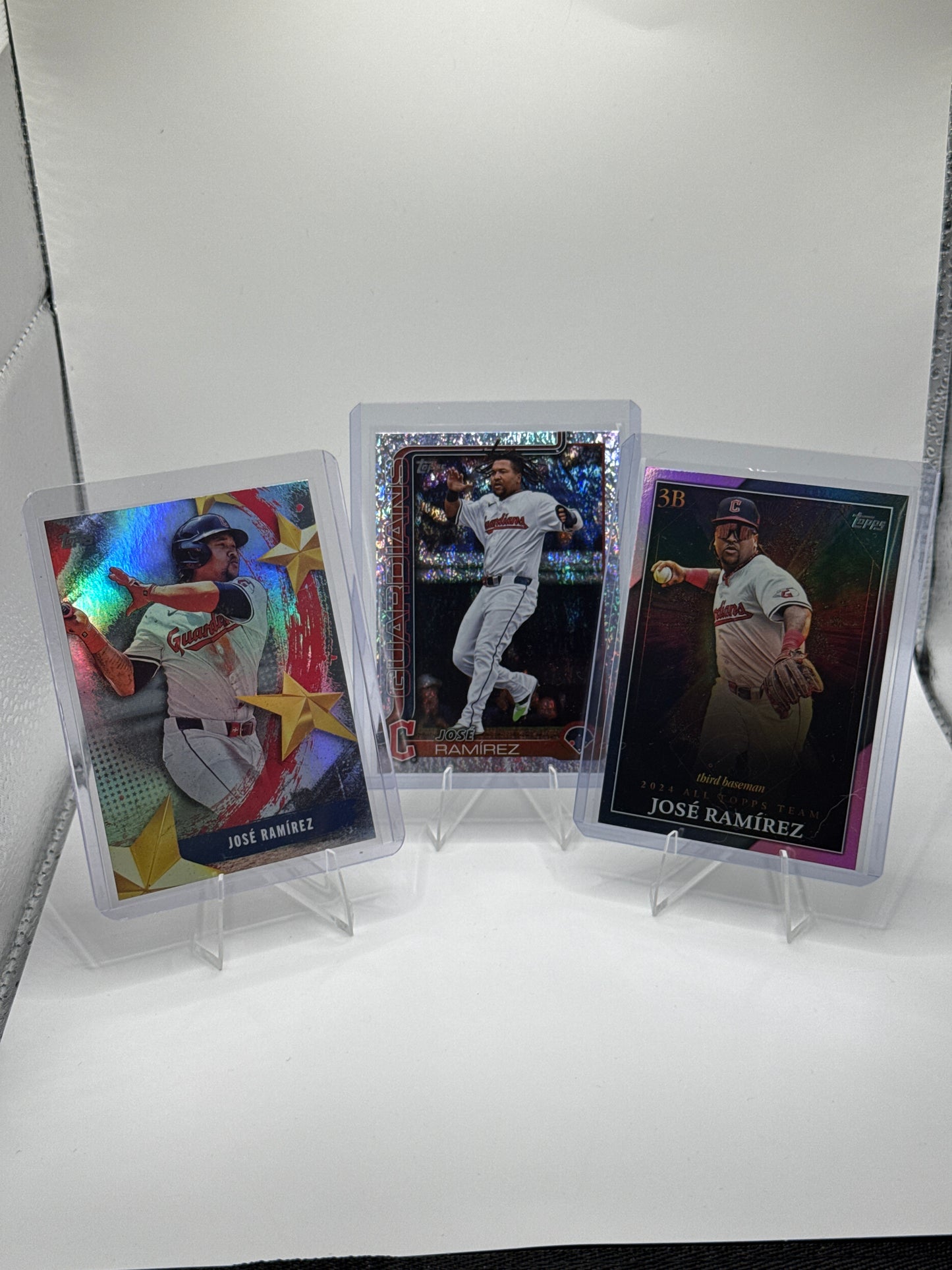 Jose Ramirez #77 Confetti, Stars of MLB, and All Tops Team Pink