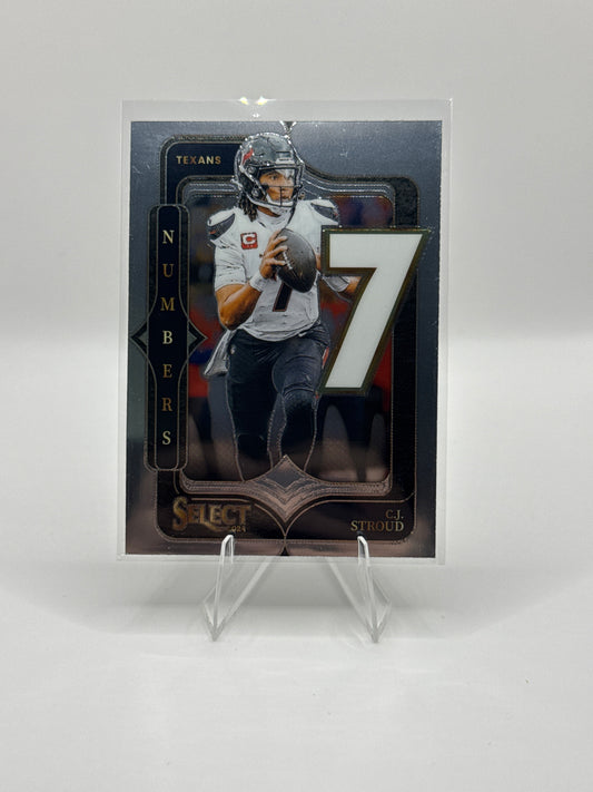 C.J. Stroud #18 Numbers 2024 Panini - Select Football