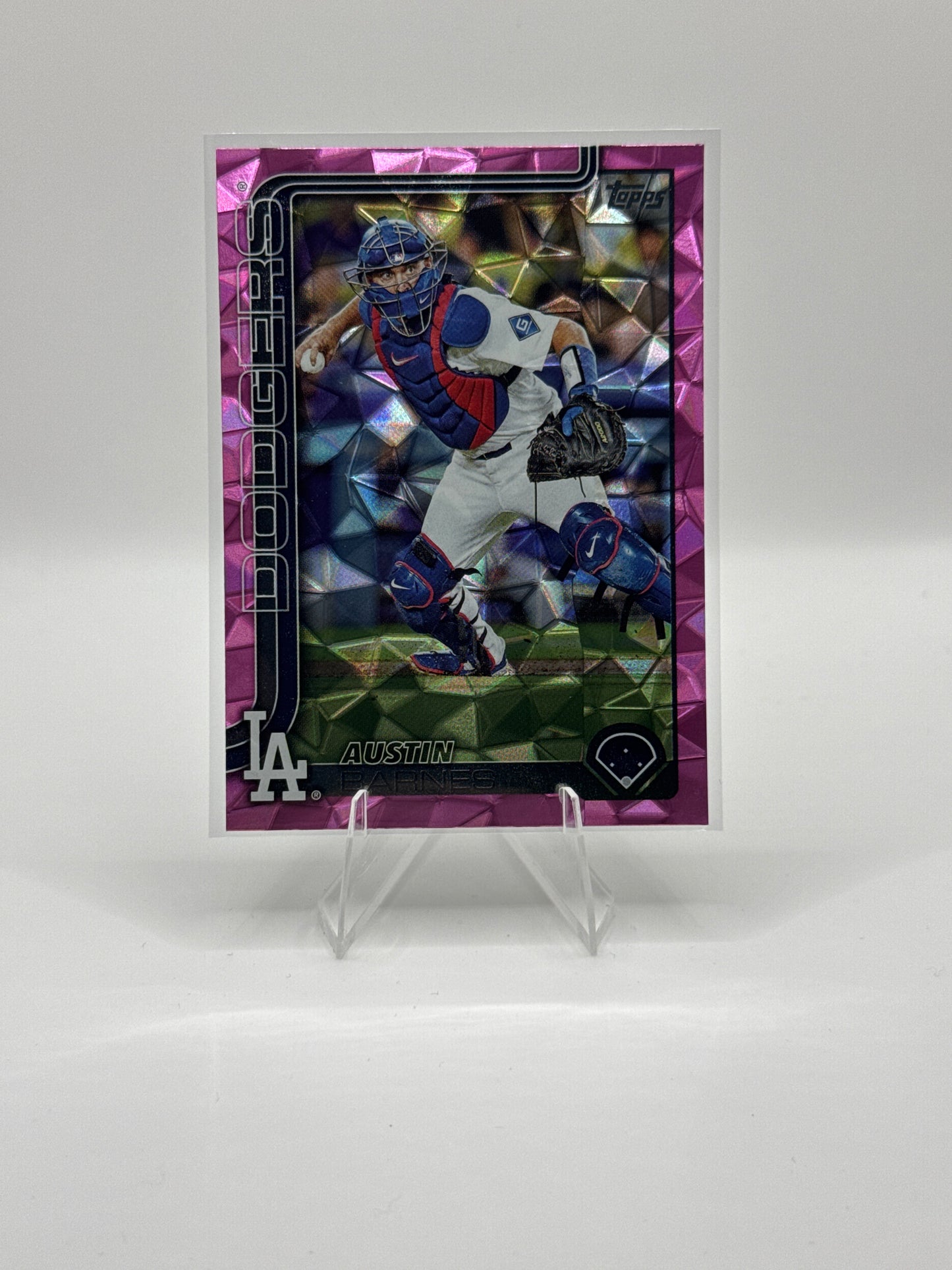Austin Barnes #353 Pink Diamante 2025 Topps Series Two