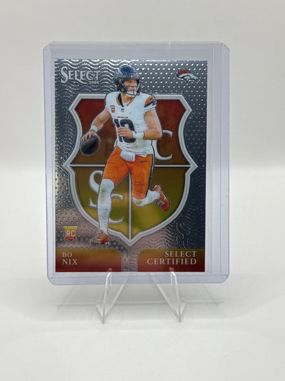 Bo Nix (Rookie) #4 Select Certified