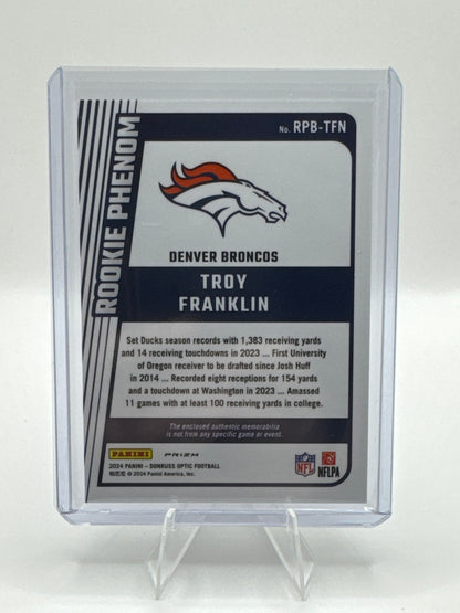Troy Franklin Rookie Phenom Patch