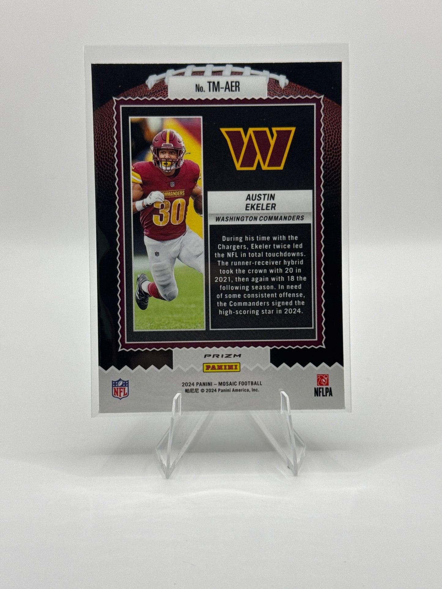 Austin Ekeler #TM-AER Green Mosaic Touchdown Masters