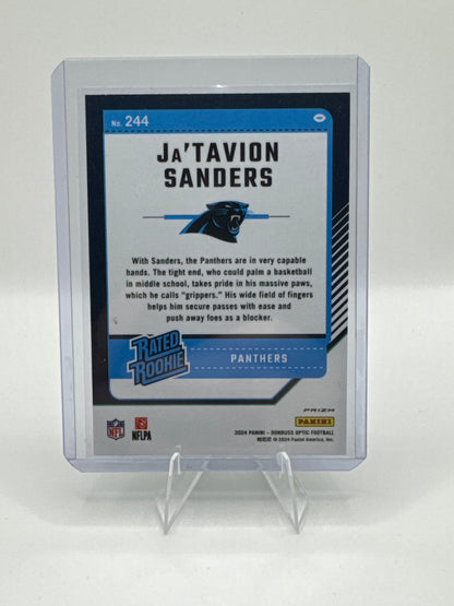 Ja’Tavion Sanders Rated Rookie #244 Green Hyper