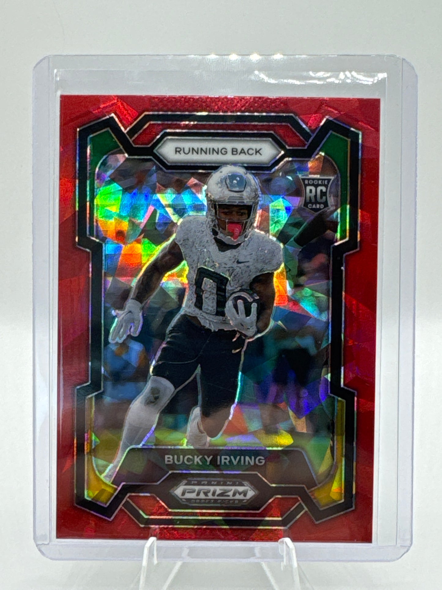 Bucky Irving (Rookie) #172 Red Ice Prizm