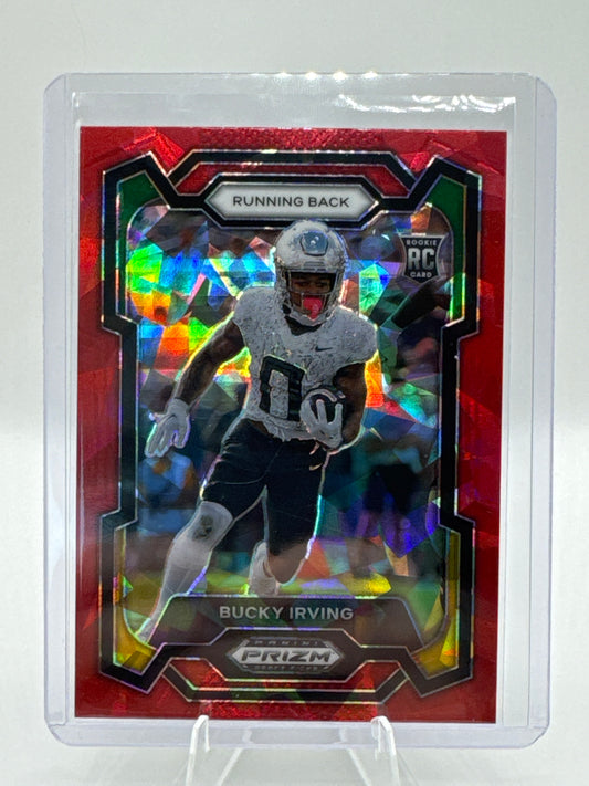 Bucky Irving (Rookie) #172 Red Ice Prizm
