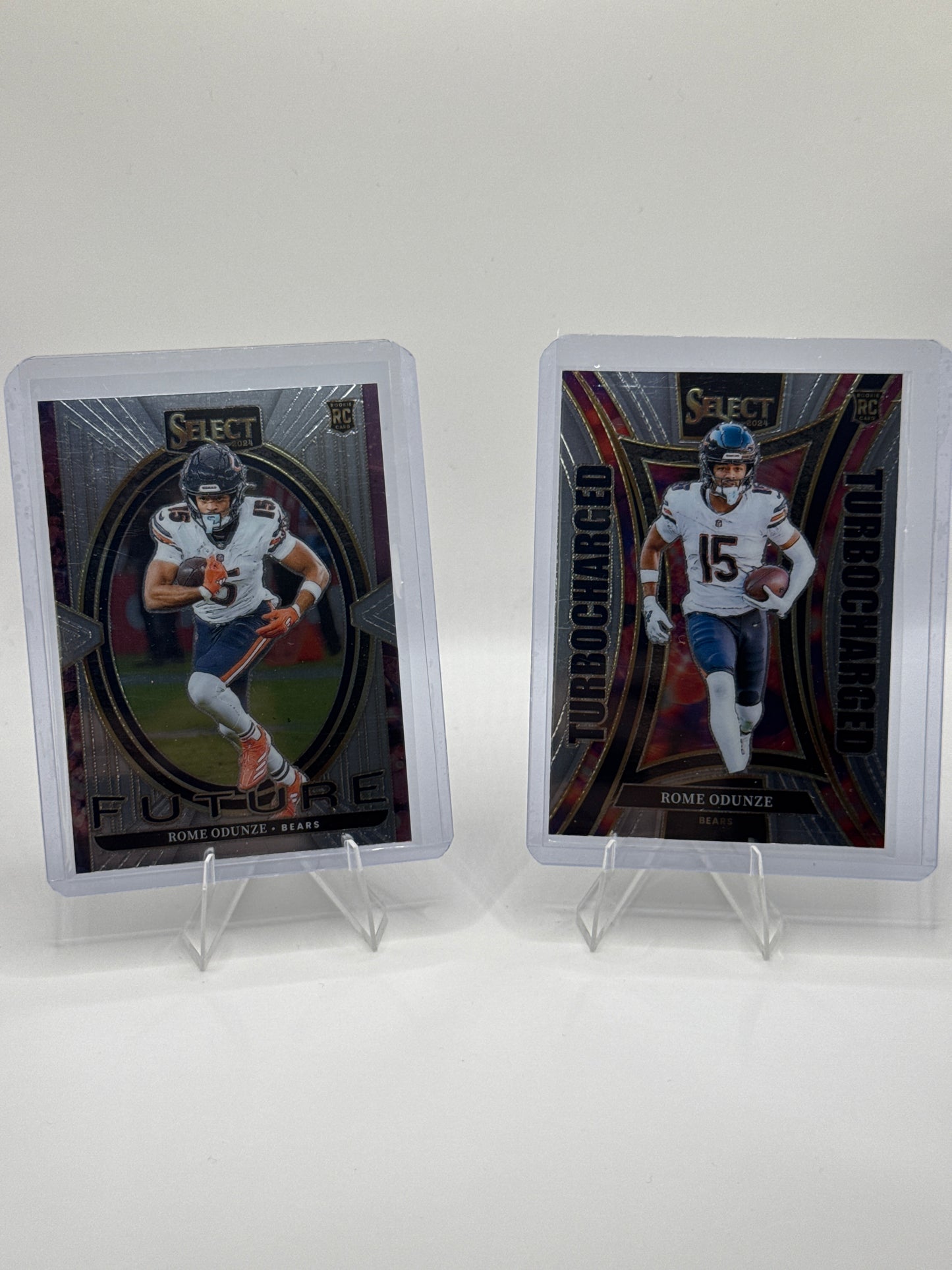 Rome Odunze (Rookie) #22 Future and #22 Turbocharged 2024 Panini - Select Football